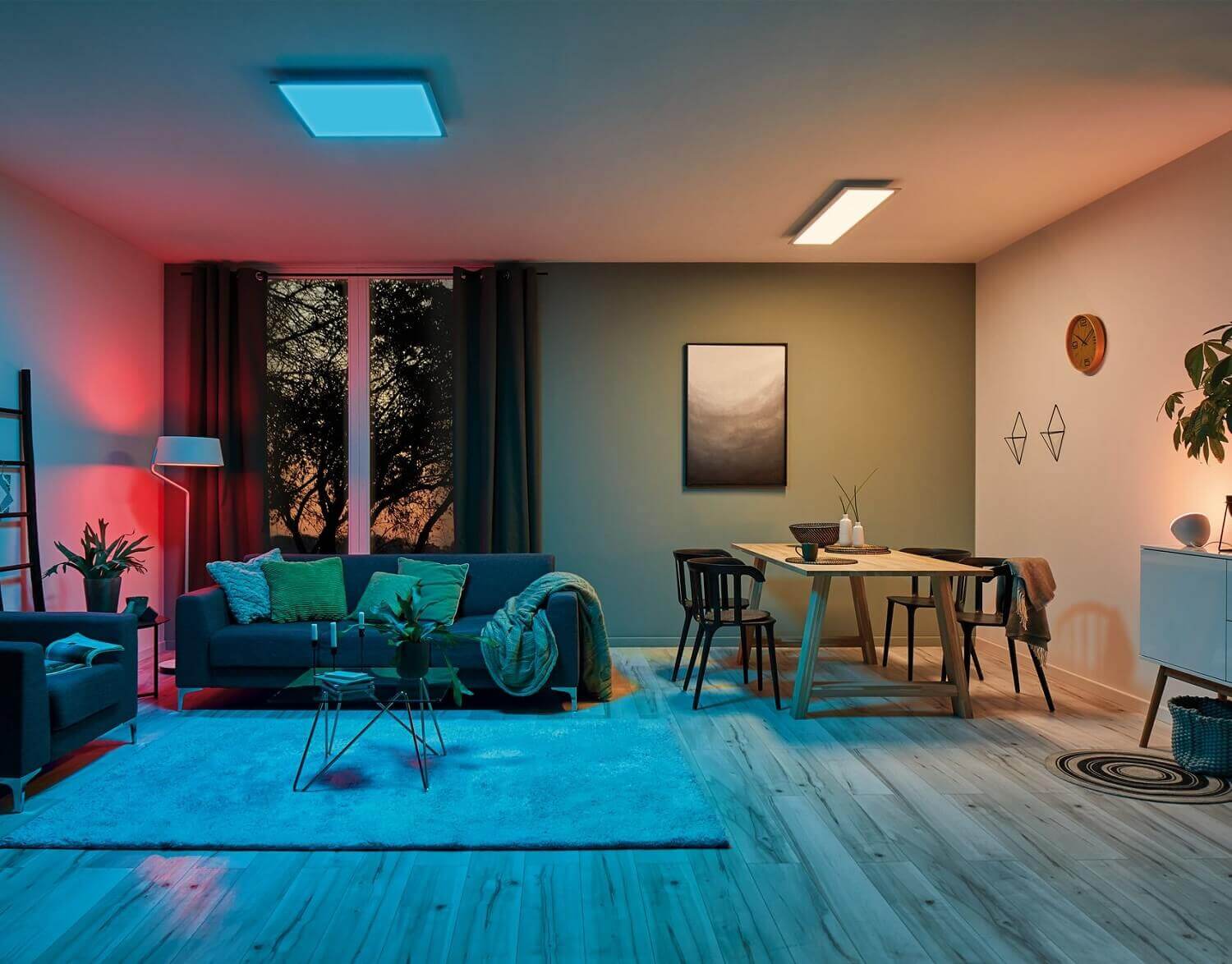floor LED lamp in the living room